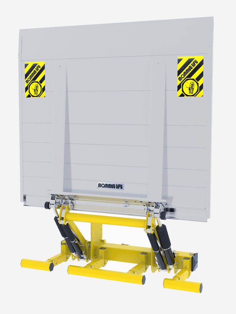 Frontansicht des brandneuen Hebebühne-Modells 2000 kg von Mammut Lift