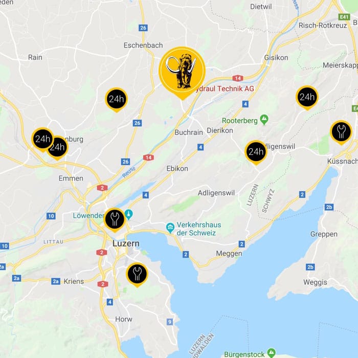 Karte von Service-Partnern in Ihrer Nähe